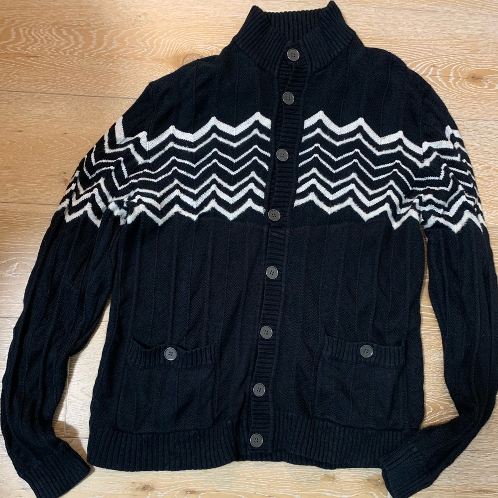 Black and white design Missoni XL men’s cardigan
